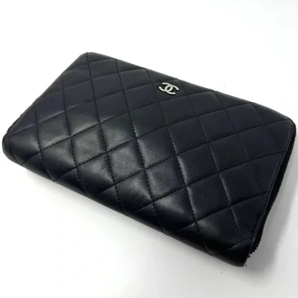 Authentic Chanel Wallet with Added Chain - Comes with Box and Card - Picture 13 of 16